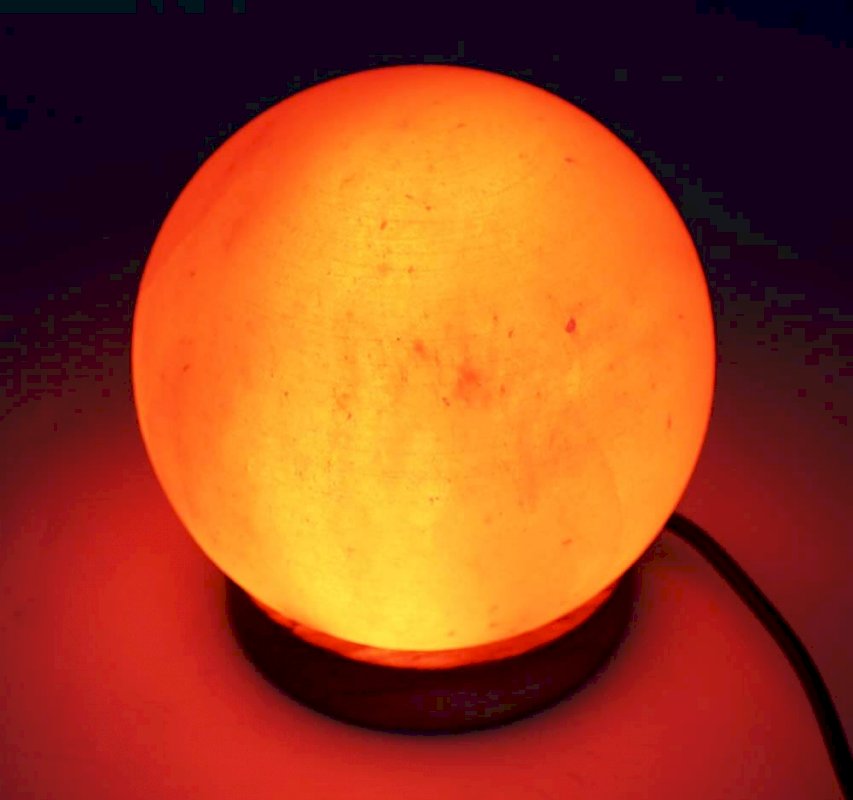 Mini Lampe de Sel USB Sphère 1KG – Lumière Fixe