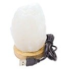 Mini Lampe de Sel USB Blanche 1KG – Lumière Fixe
