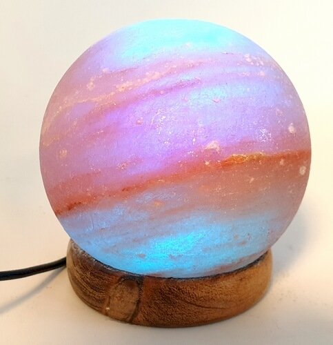 Mini Lampe de Sel USB Sphère 1KG – Multicolore