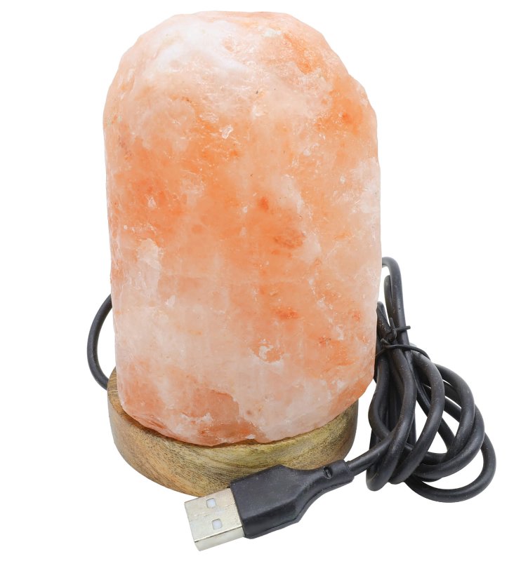 Mini Lampe de Sel USB Brute 1KG – Multicolore
