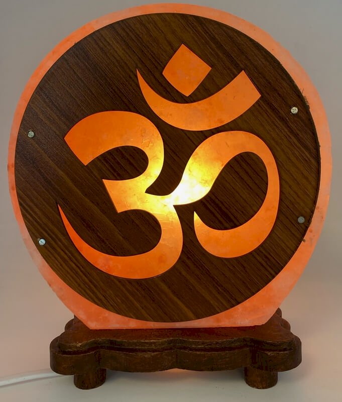 ✨ Lampe de Sel OM 5 kg – Mantra Sacré Himalaya | Méditation, Yoga & Vibration Primordiale