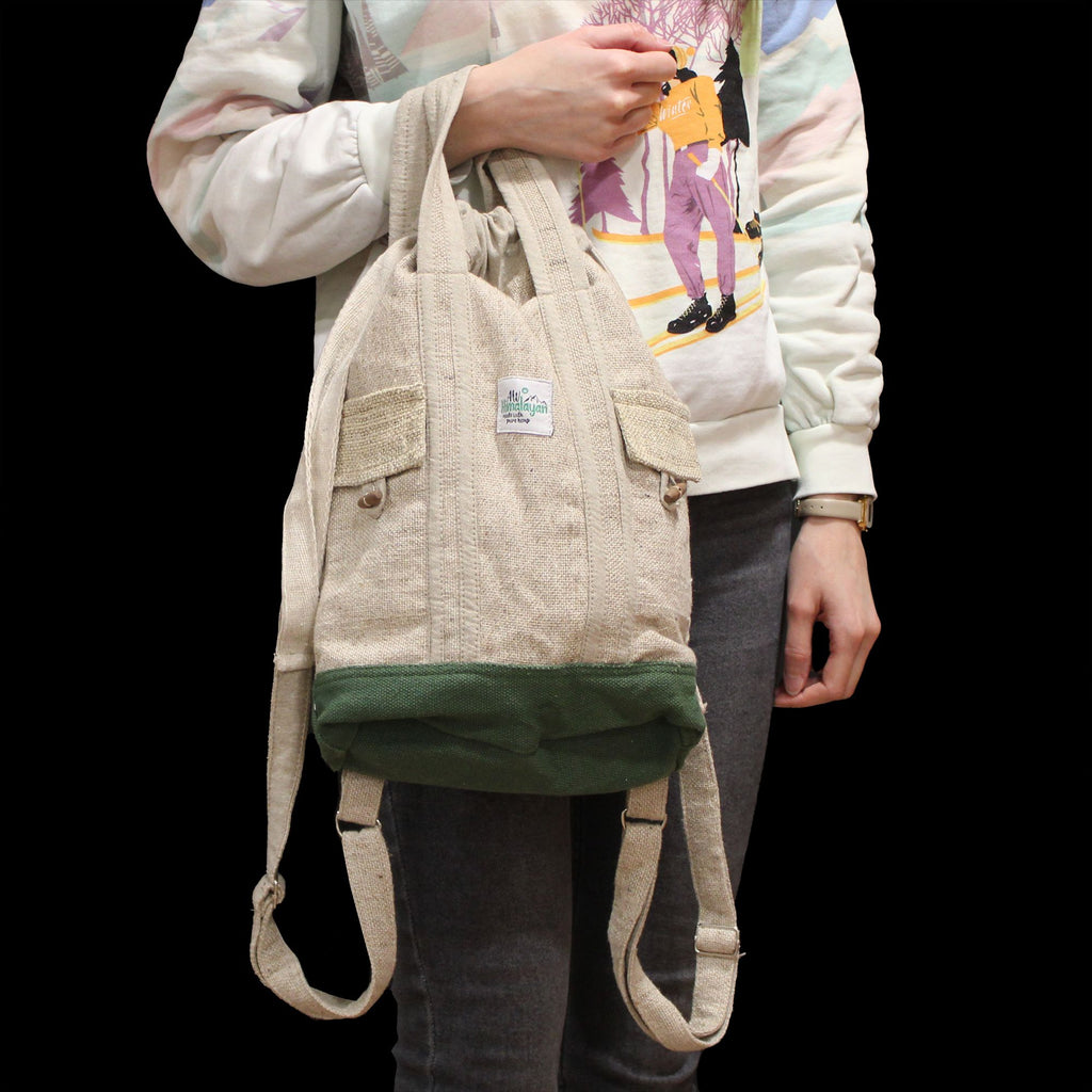 Sac à Dos Ordinateur en Chanvre et Coton – Fait Main à Katmandou | Artisanal Népal