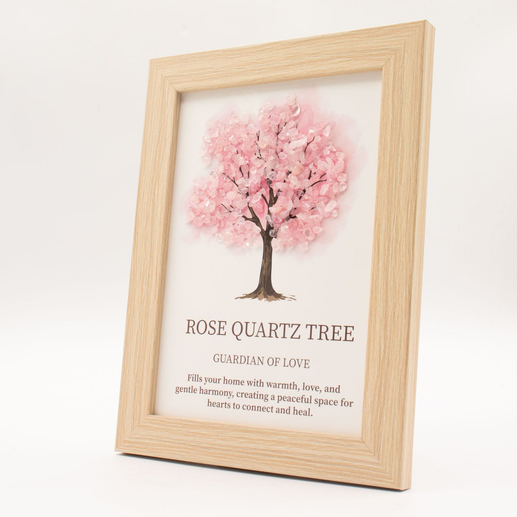 * Tableau décoratif Arbre de Vie en quartz rose