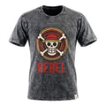 * T-Shirt en Coton Délavé Nomad Sari – Rebel – Anthracite – M