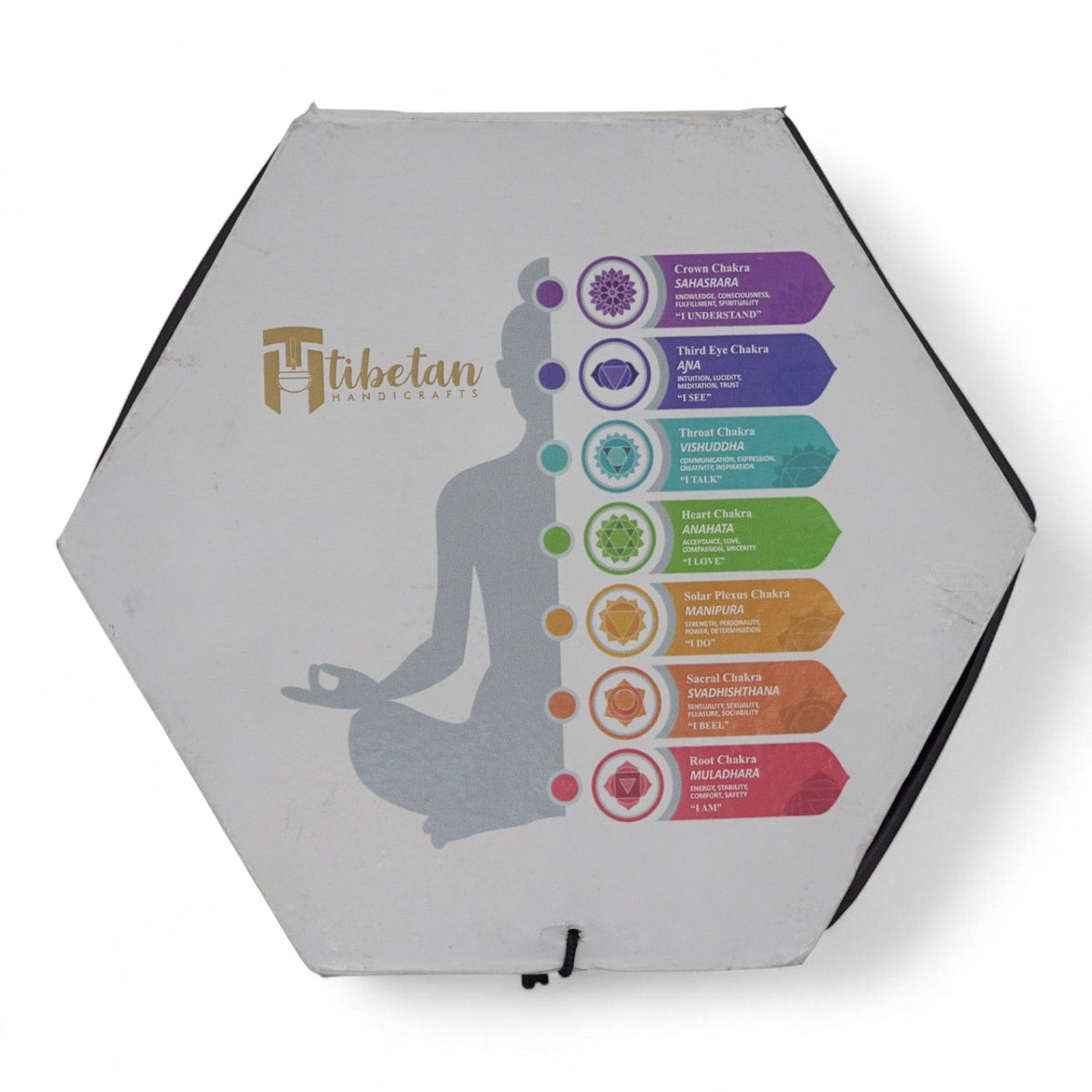 * Coffret de bol chantant noir aux phases lunaires, 10,7 cm