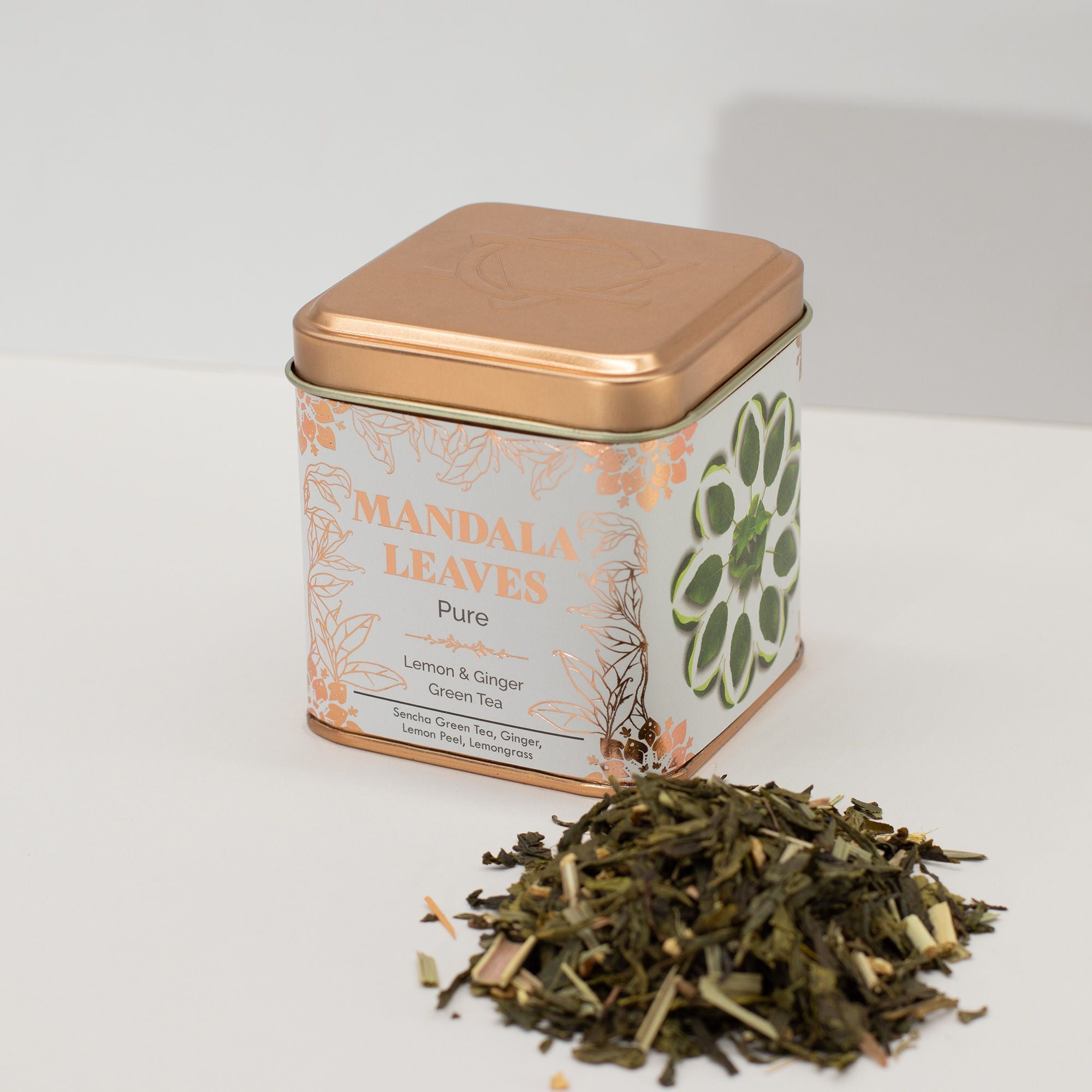 Thé Vert Citron & Gingembre Eco Classic 50g – Mélange Artisanal Revigorant | Boîte Métallique