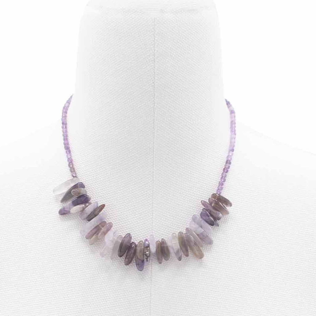 Collier Longstone en améthyste