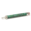 * Baguette Cœur verdoyant en rubis sur fuchsite – Boule en quartz rose, 23 cm