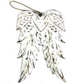 Doubles ailes d’ange sculptées à la main – 31 cm