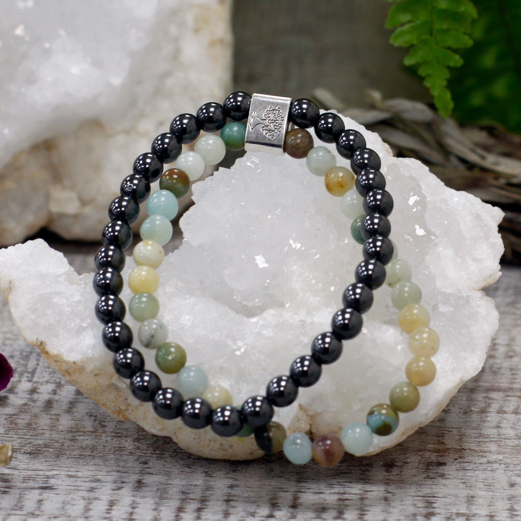 Bracelet Magnétique en Pierres Naturelles – Amazonite