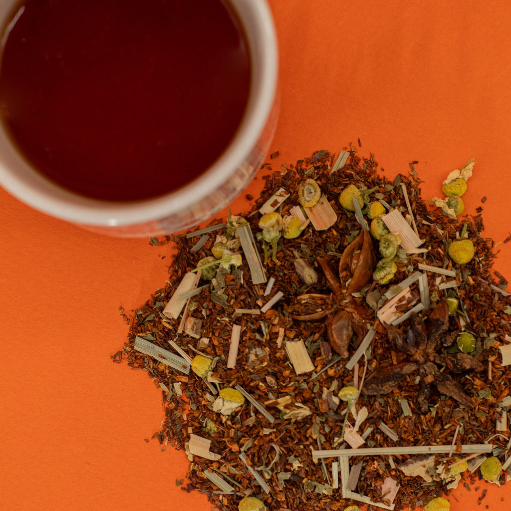Thé Rooibos Bio Biodigest 50g – Infusion Digestive Anis Étoilé Menthe Camomille | Boîte Cuivrée