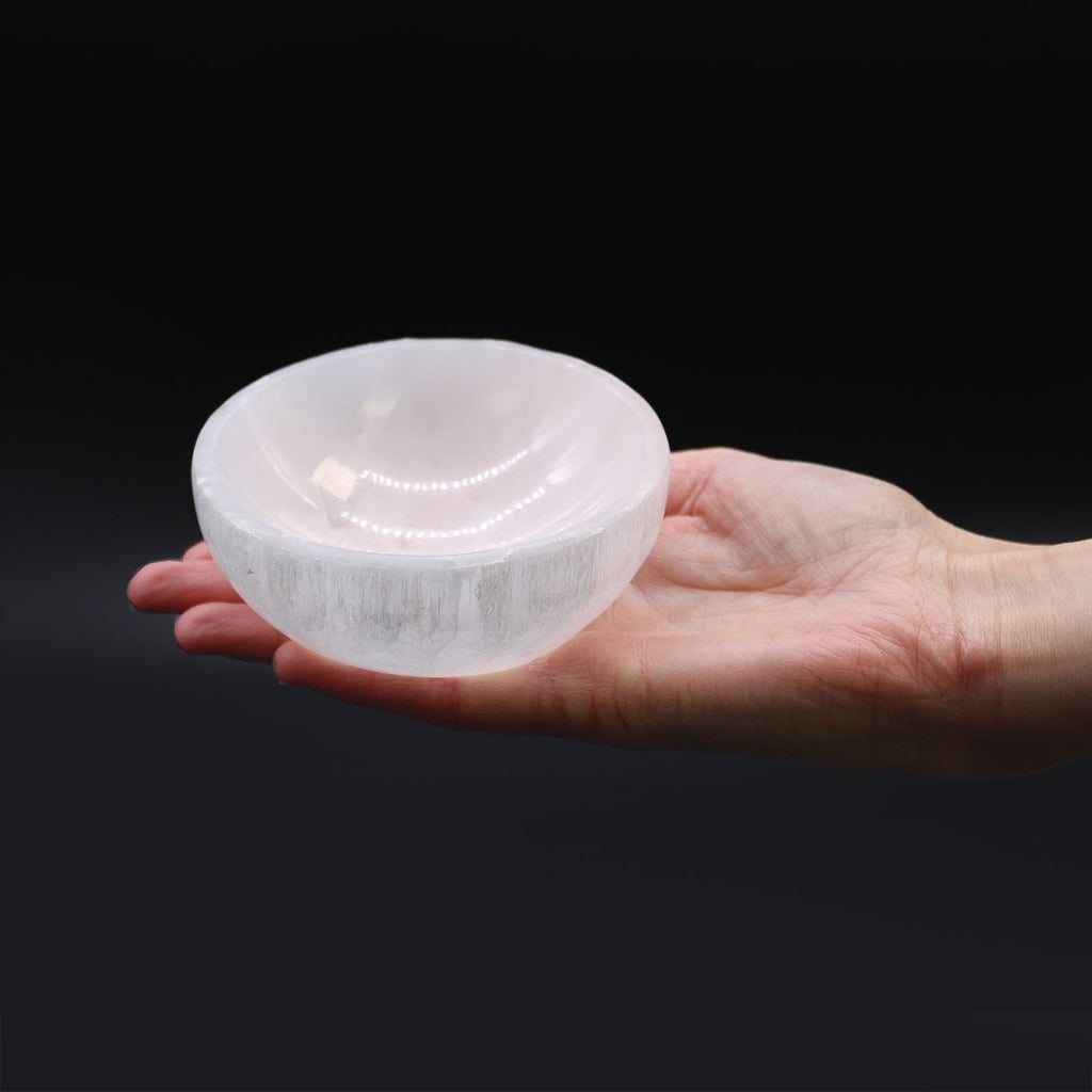 Coupe ronde en sélénite – 10 cm