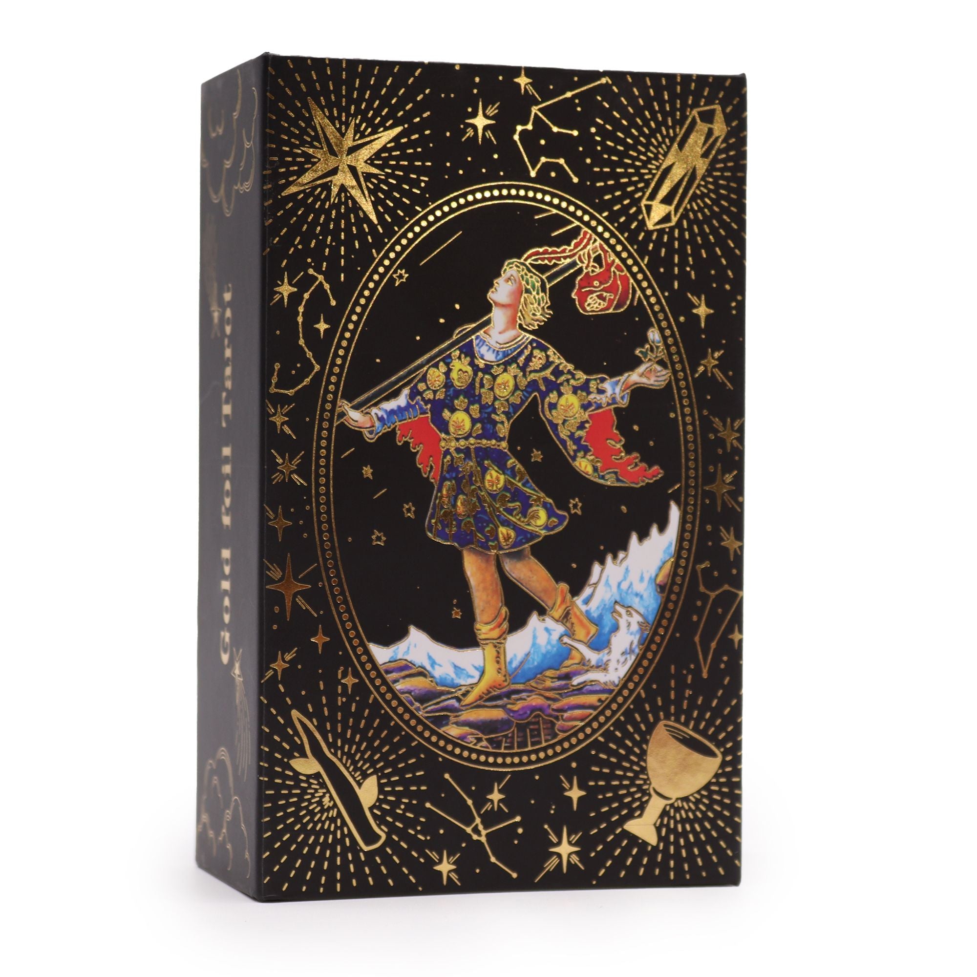 Tarot Feuille d'Or – Que la Magie Commence – Coffret Cadeau 78 Cartes