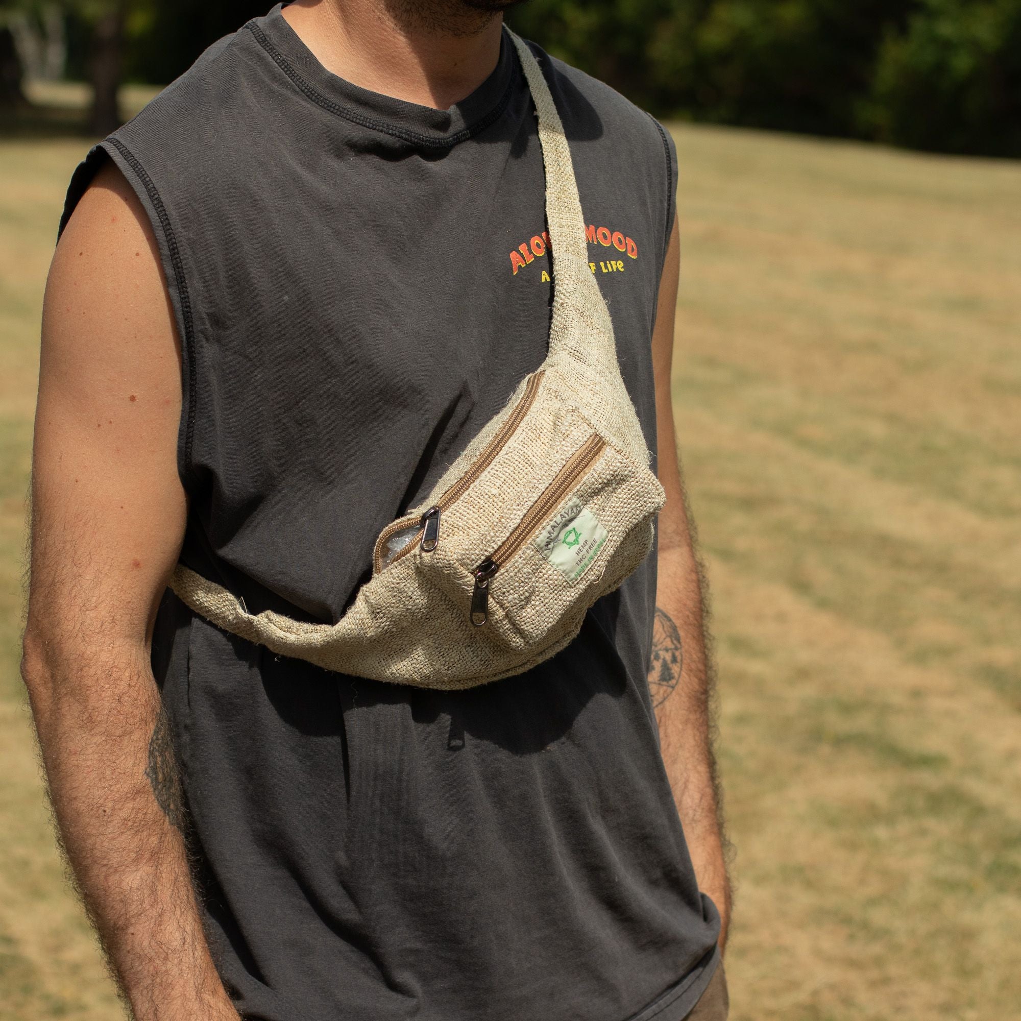 Sac Banane en Chanvre Extra Pur – 100 % Hemp | Artisanal Népal