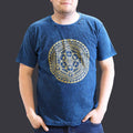 * T-Shirt en Coton Délavé Nomad Sari – Chakra – Bleu – XL