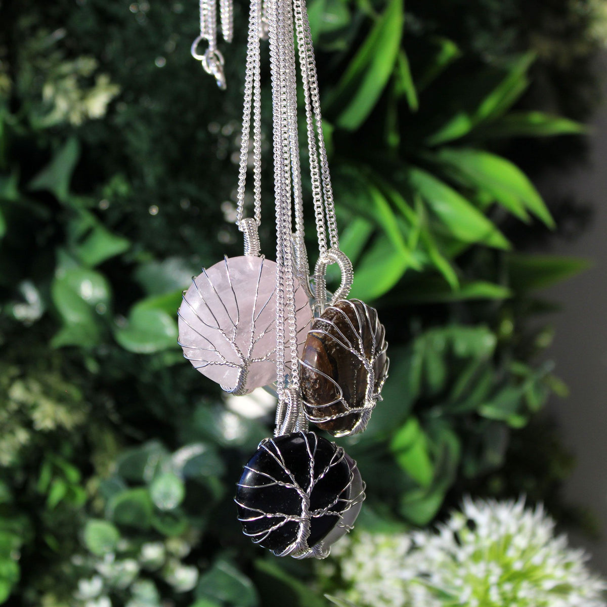Collier arbre de vie en améthyste