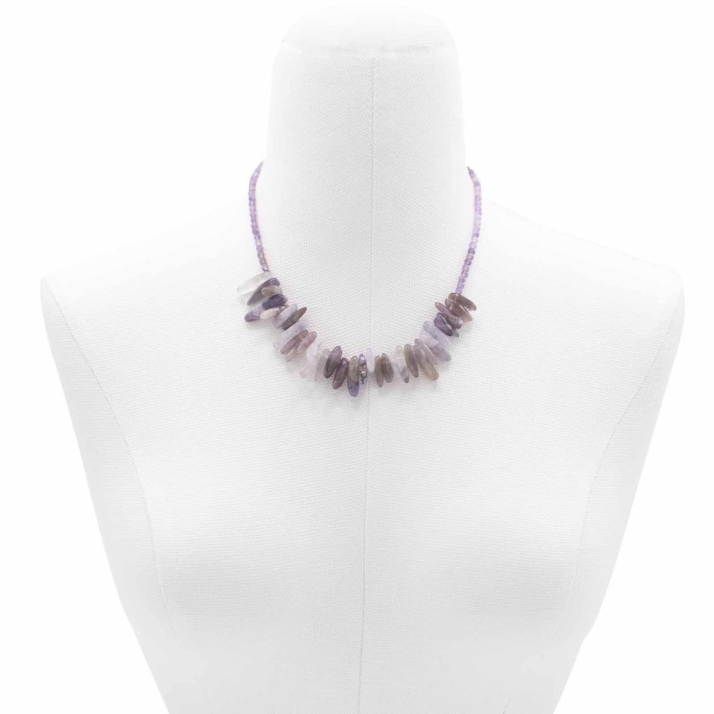 Collier Longstone en améthyste