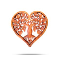 * Panneau décoratif en bois Arbre de Vie en forme de cœur, 30 cm
