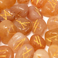Set de Pierres Runiques en Pochette – Aventurine Jaune