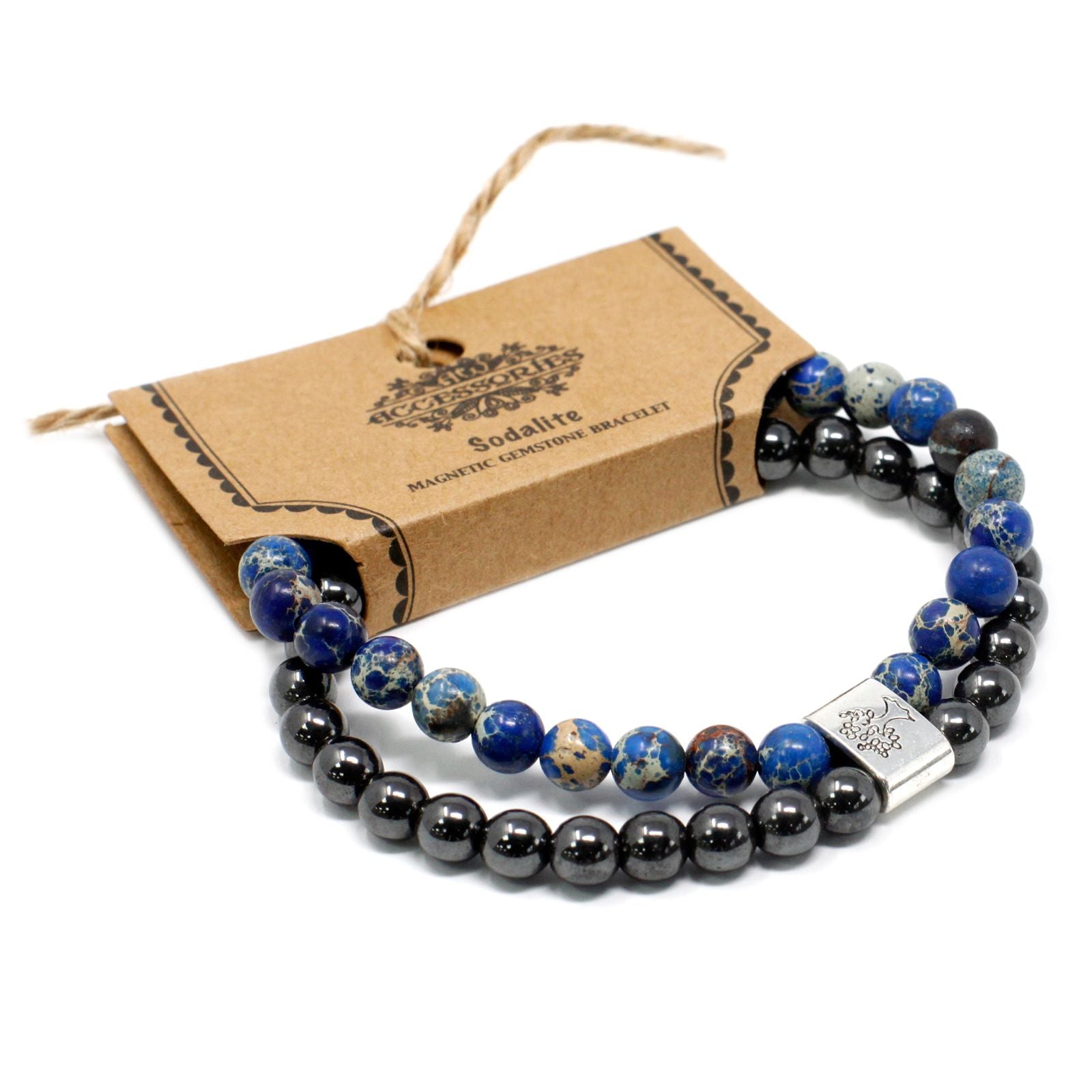 Bracelet Magnétique en Pierres Naturelles – Sodalite