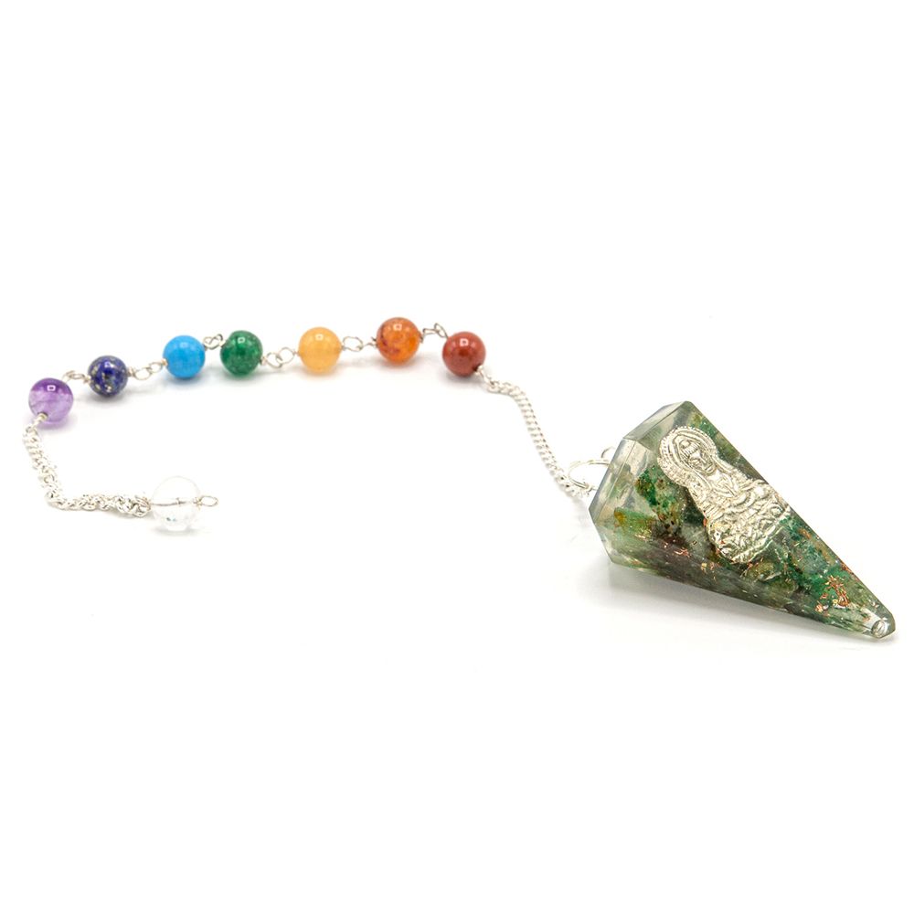 * Pendule chakra en orgonite – Bouddha