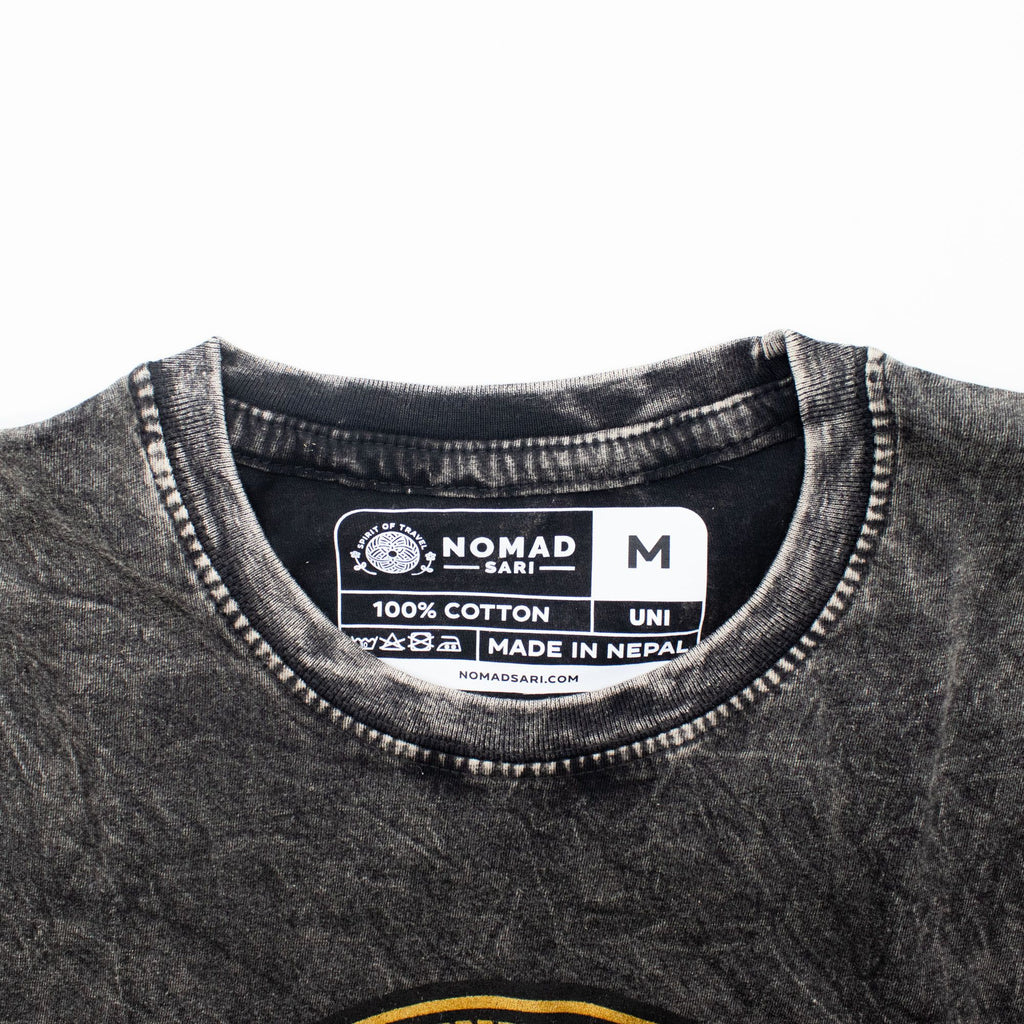 * T-Shirt en Coton Délavé Nomad Sari – Rebel – Anthracite – M