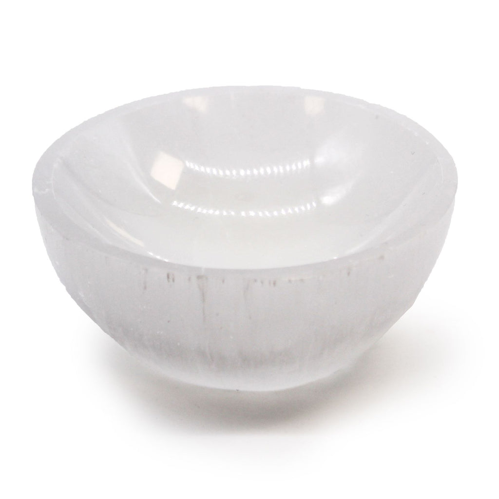 Coupelle ronde en sélénite – 8 cm