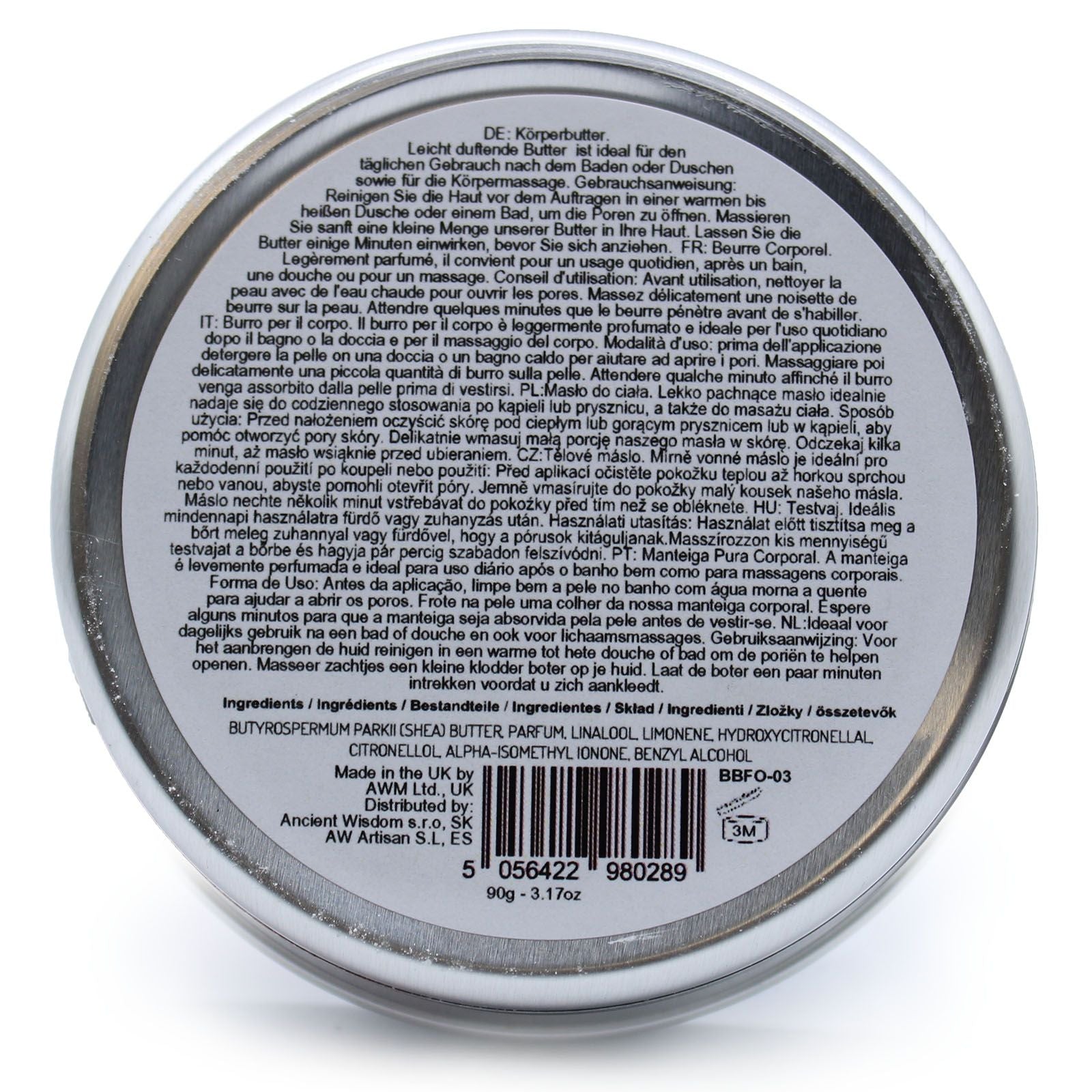 Beurre Corporel Parfumé au Karité 90 g – Orchidée Ravissante