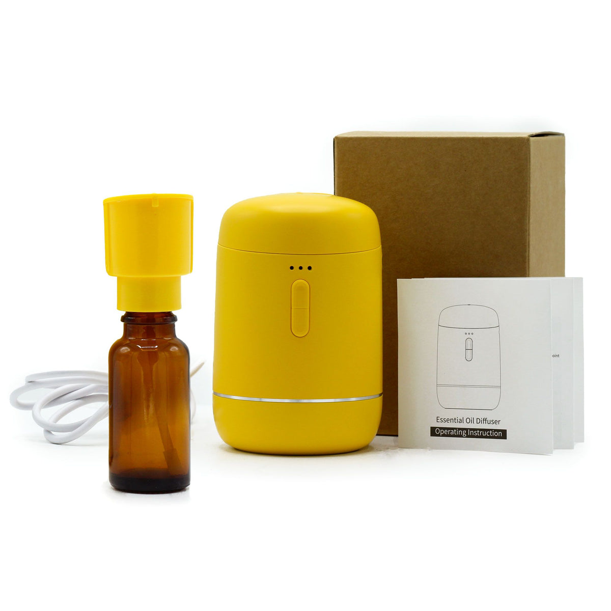 * Diffuseur d’huiles essentielles sans eau rechargeable – USB-C – Jaune