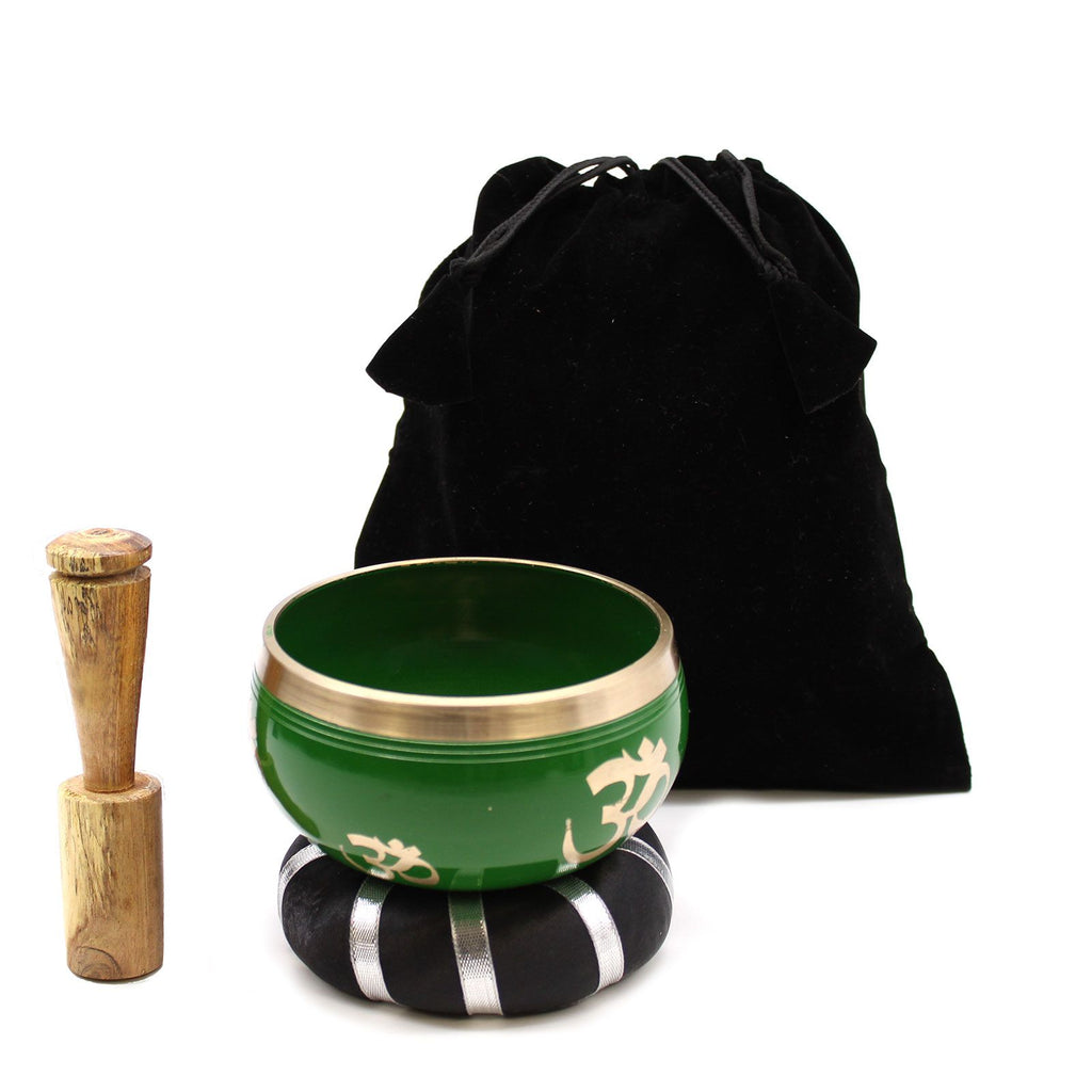 * Coffret de bol chantant vert Arbre de vie, 10,7 cm