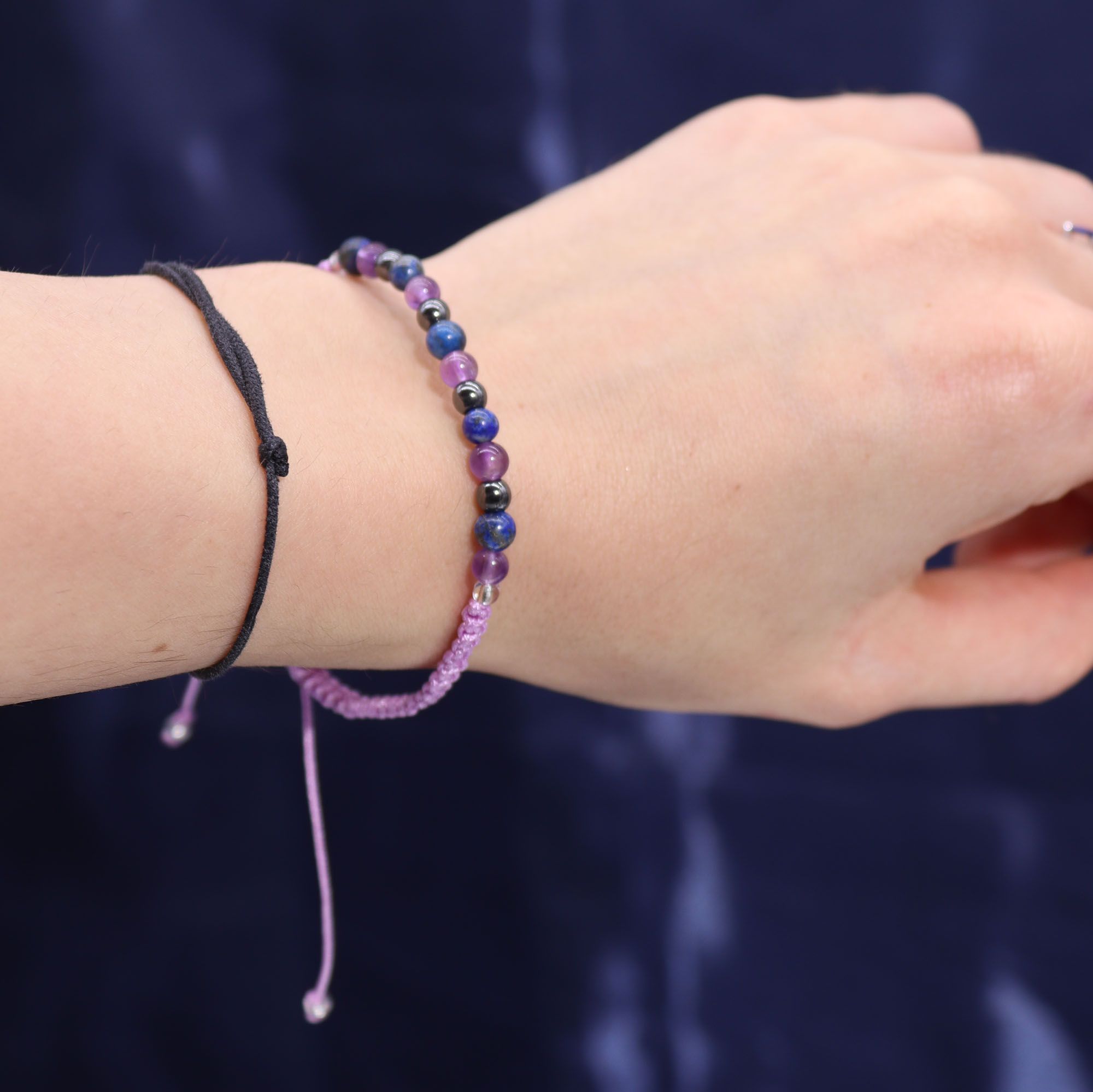 * Bougie Cristal Zodiaque avec Bracelet en Pierres Précieuses – Verseau