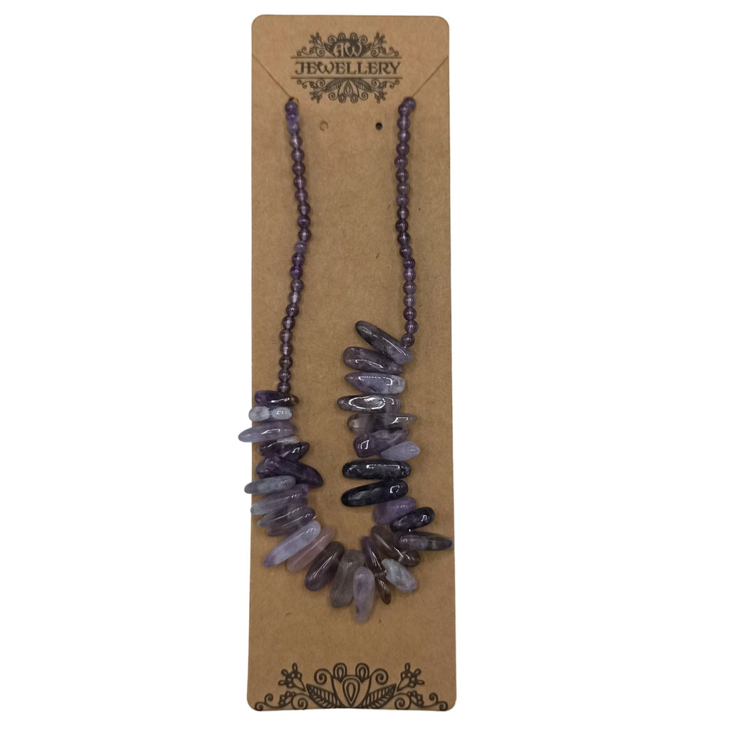 Collier Longstone en améthyste