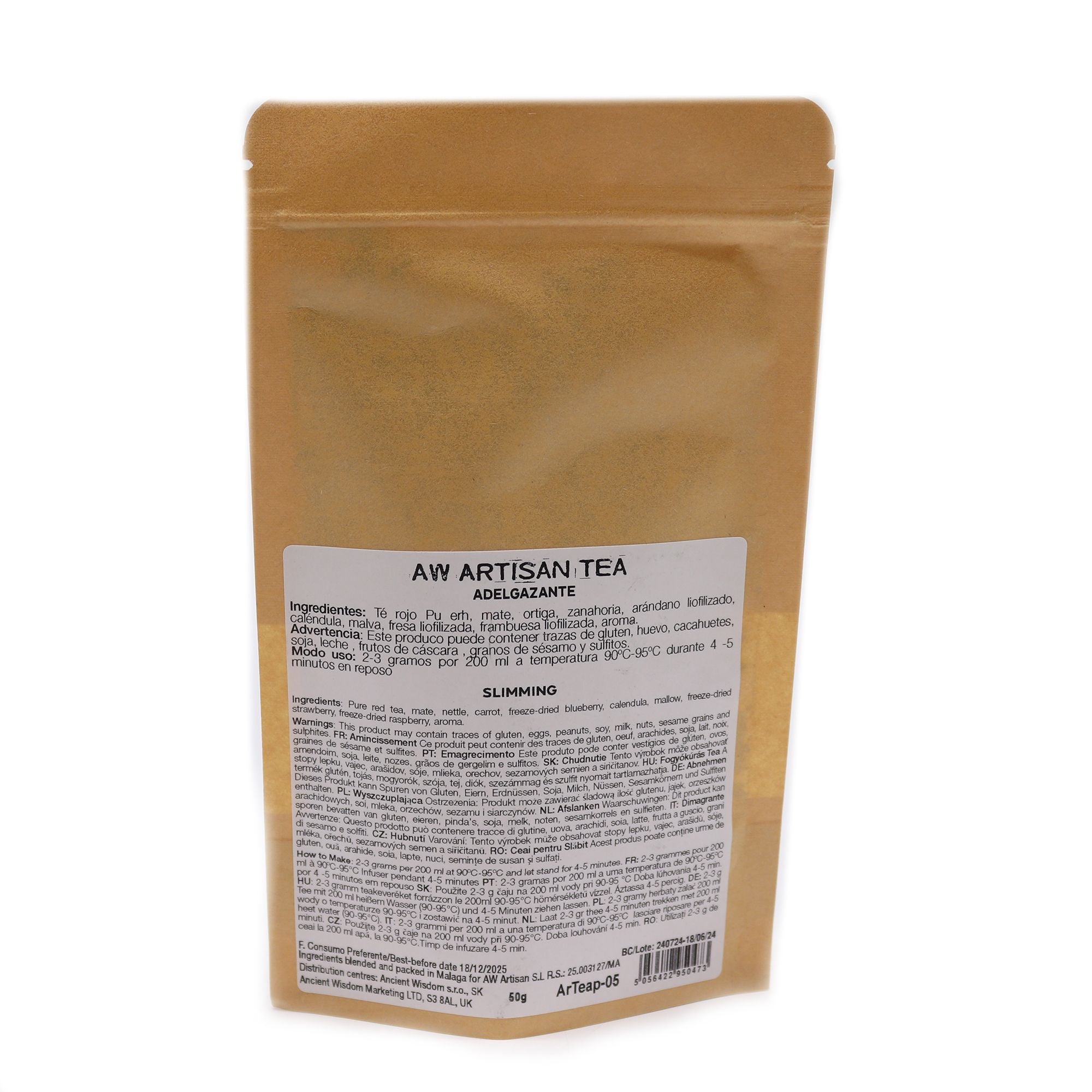 Sur des Ailes d’Ange 50g – Thé Pu Erh Minceur Yunnan | Détox & Circulation | Sachet Artisanal