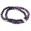 Bracelet Magnétique en Pierres Naturelles – Améthyste
