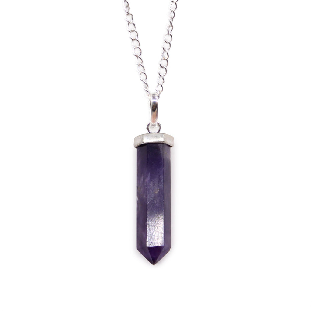 Pendentif classique en pointe d’améthyste