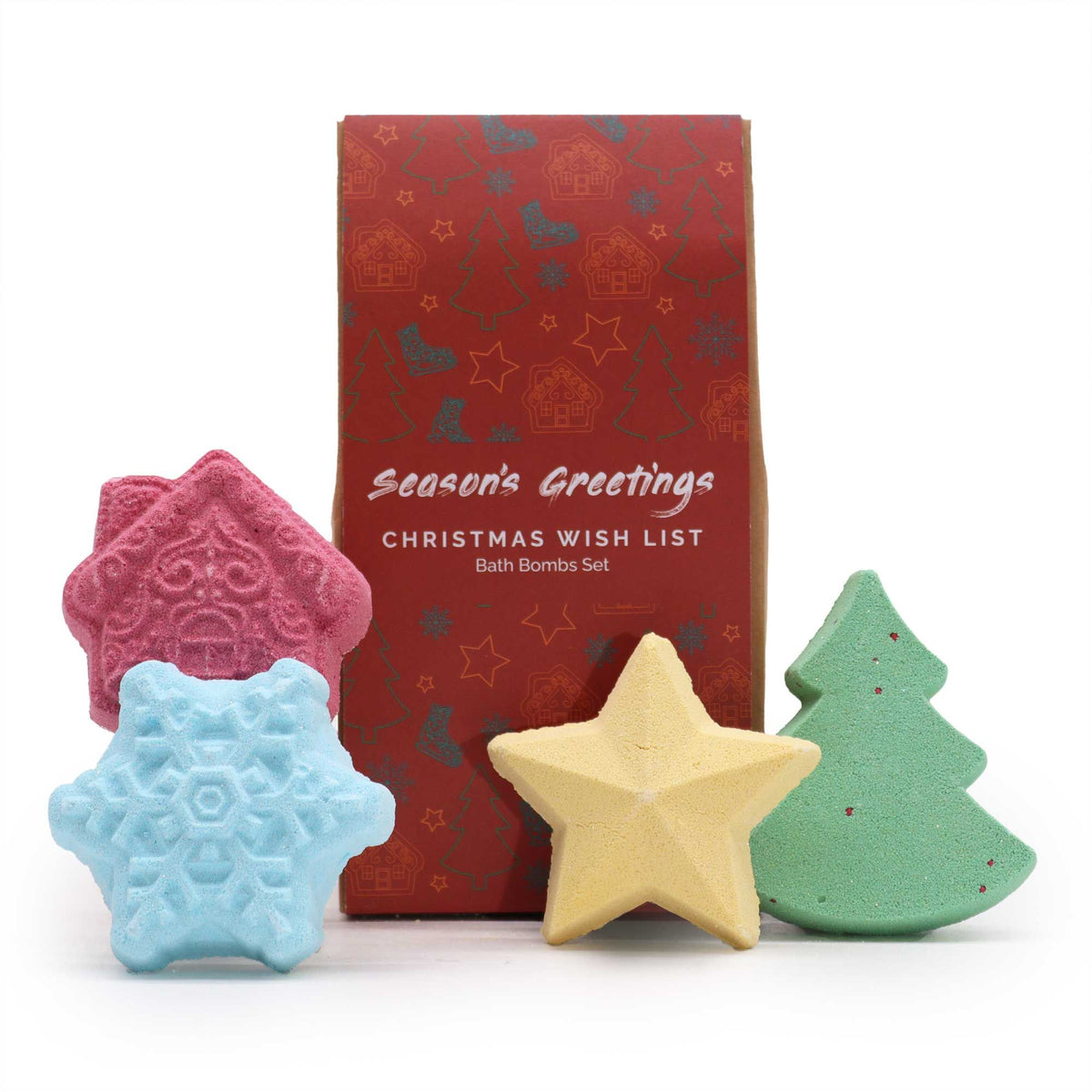 * Coffret cadeau de bombes de bain Liste de Vœux de Noël
