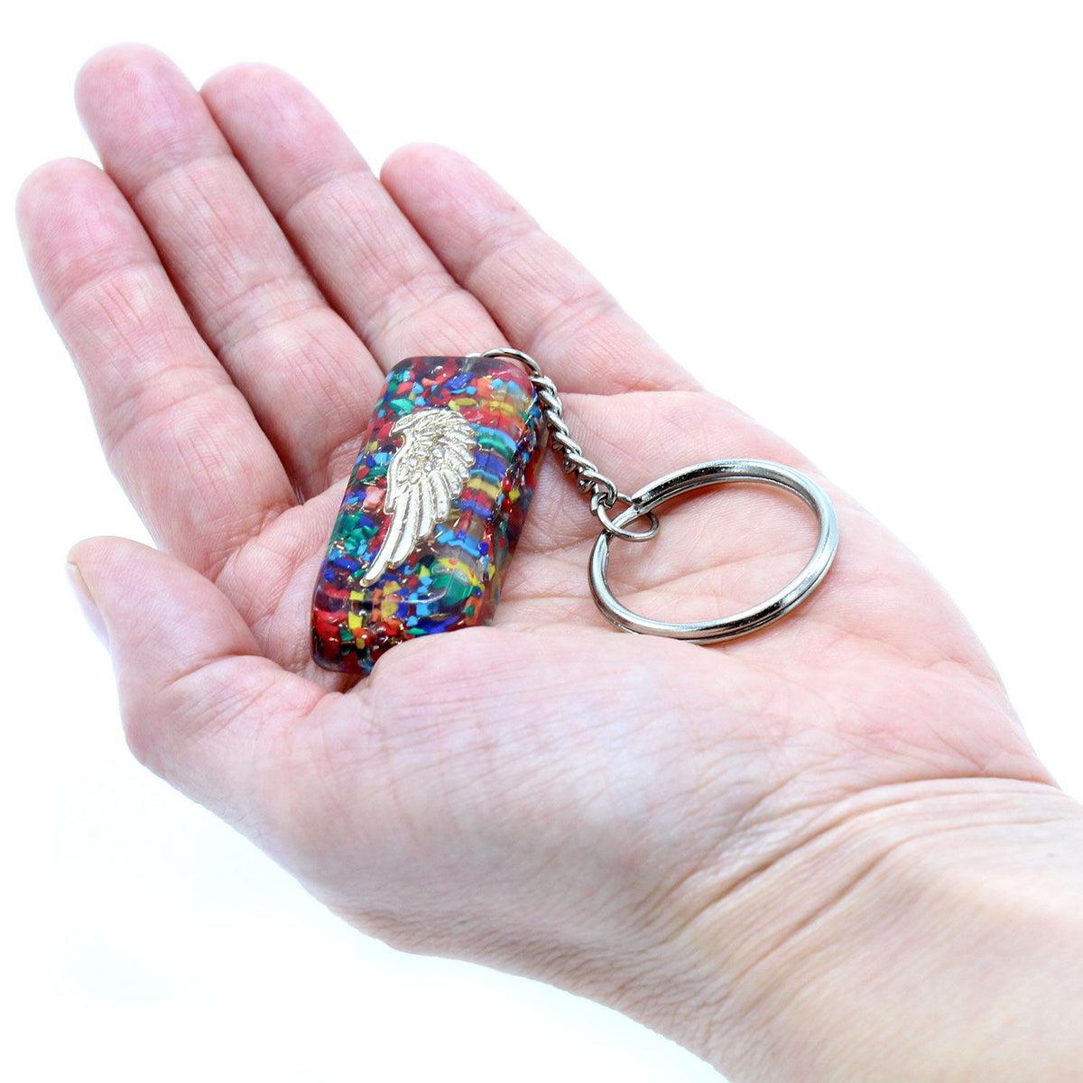 * Porte-clés en orgonite – Gardien protecteur
