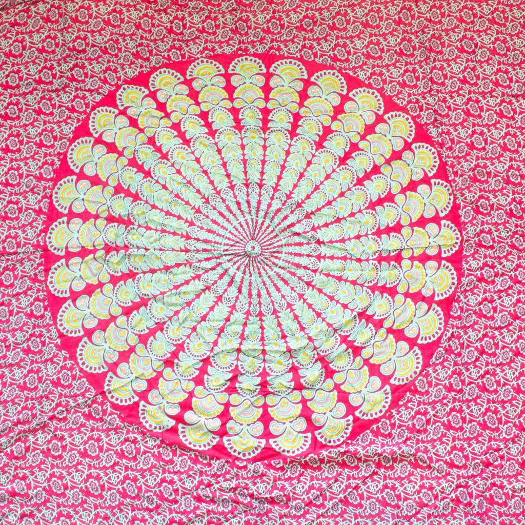 Sarong Mandala Bali – Bleu Canard & Violet