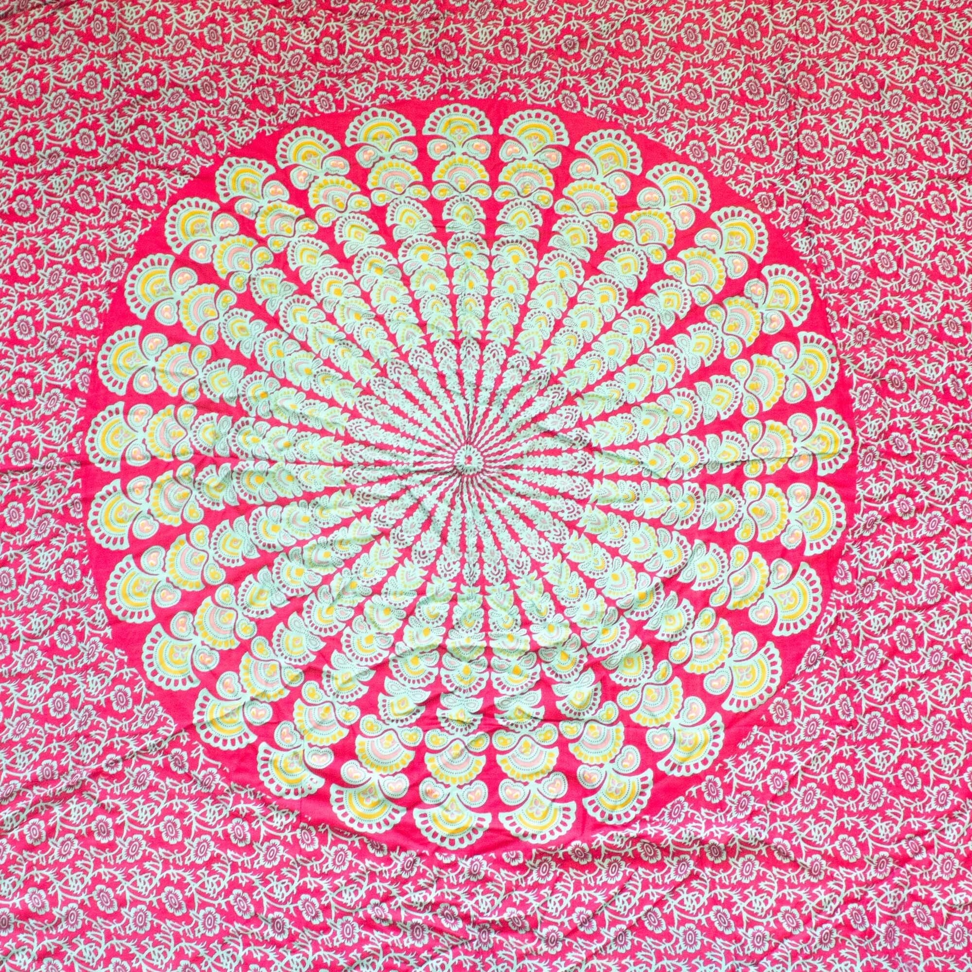 Sarong Mandala Bali – Bleu Canard & Violet
