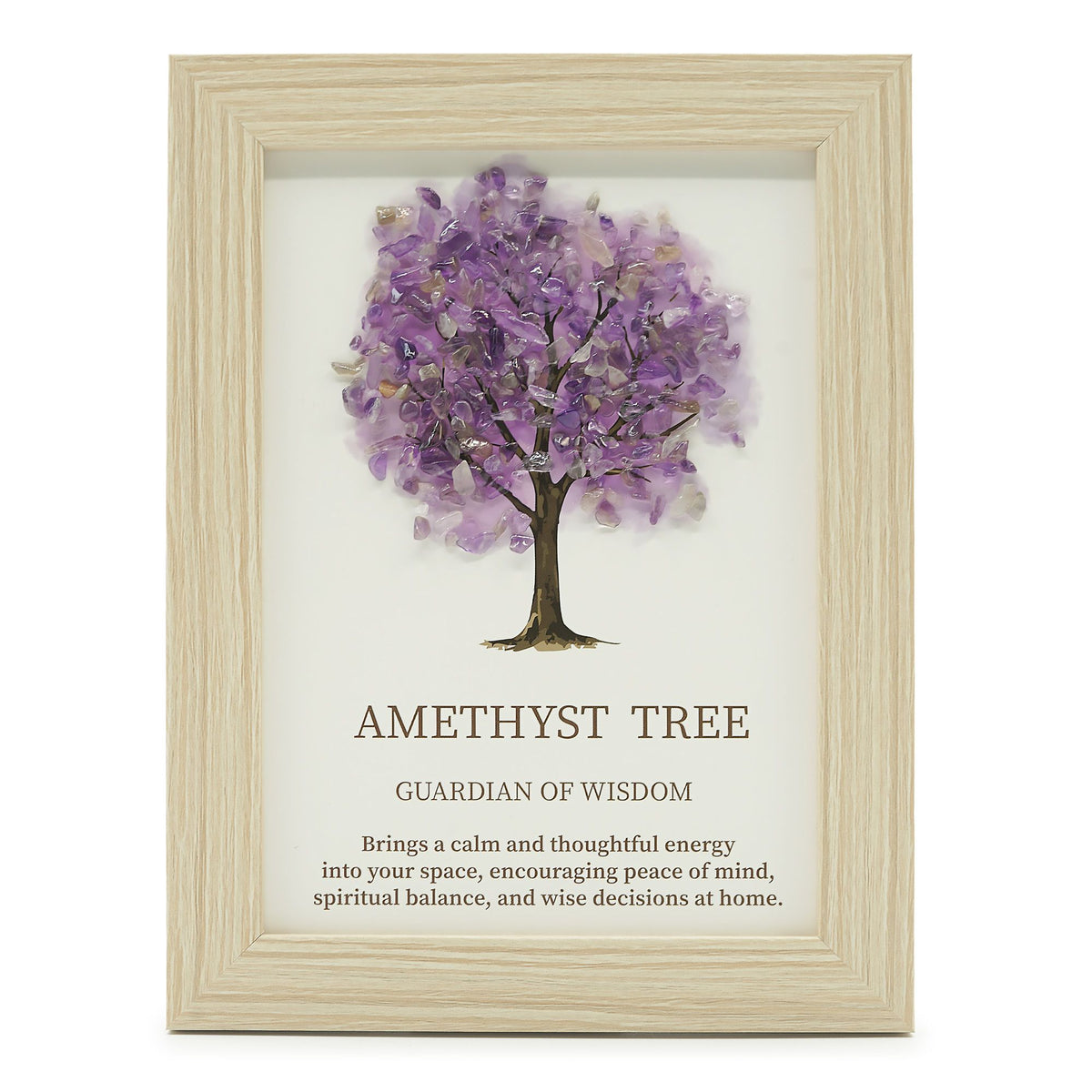 * Tableau décoratif Arbre de Vie en améthyste, 20 × 14,7 × 1 cm