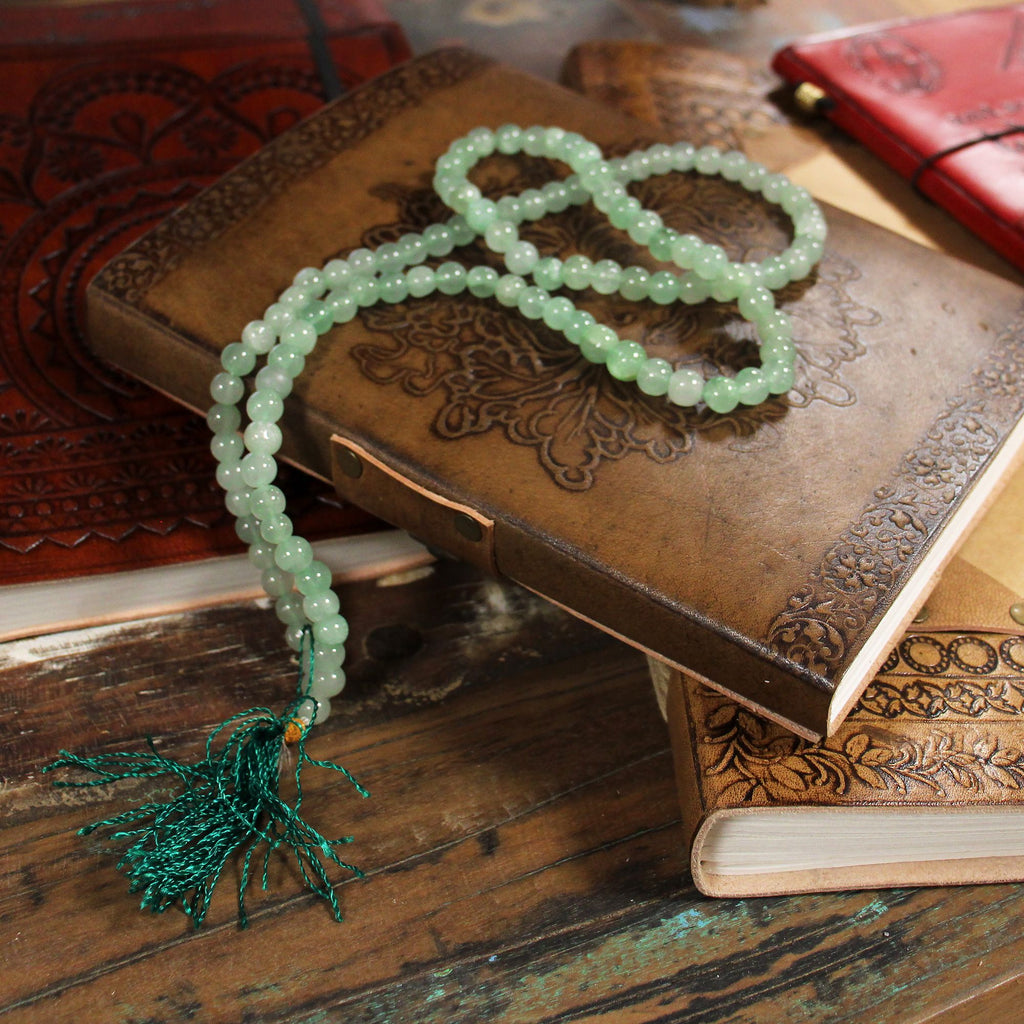 * Mala de 108 perles en aventurine verte