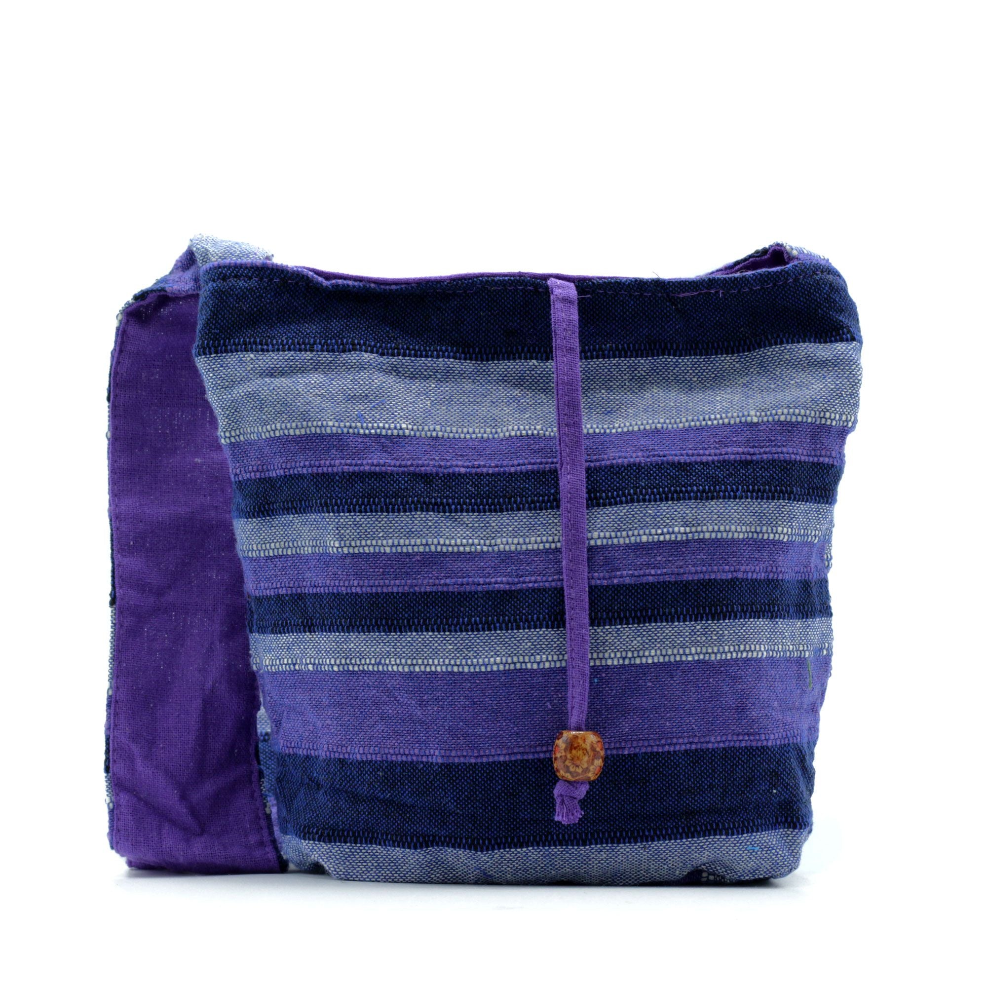 Sac Sling Népalais Bleus des Grands Fonds – Format Standard | Ultra-Léger | Artisanal