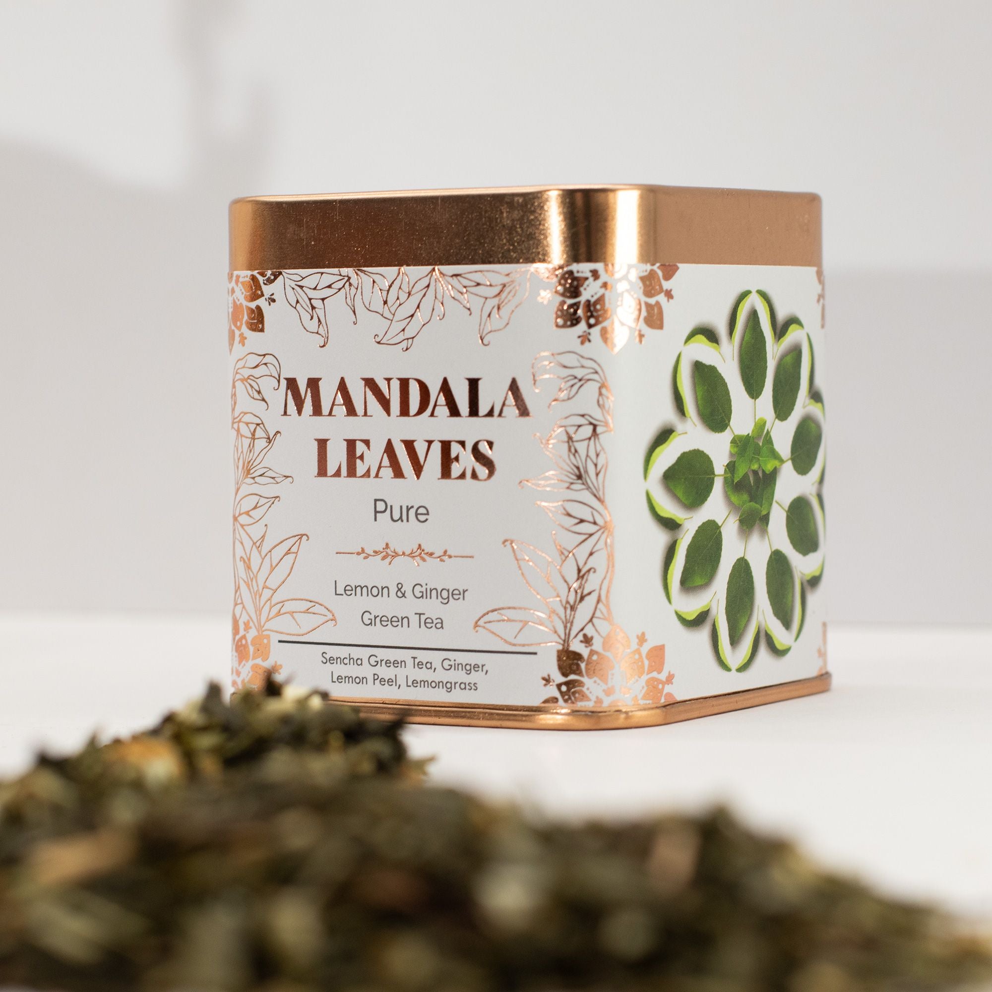 Thé Vert Citron & Gingembre Eco Classic 50g – Mélange Artisanal Revigorant | Boîte Métallique