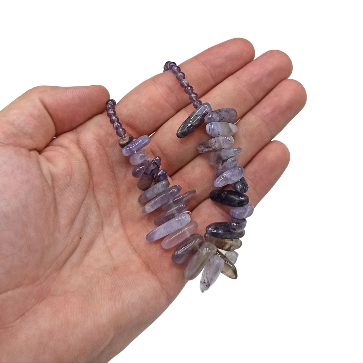 Collier Longstone en améthyste