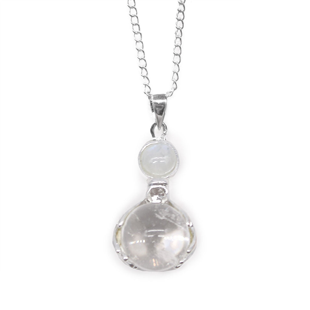 * Pendentif Mains guérisseuses en cristal de roche