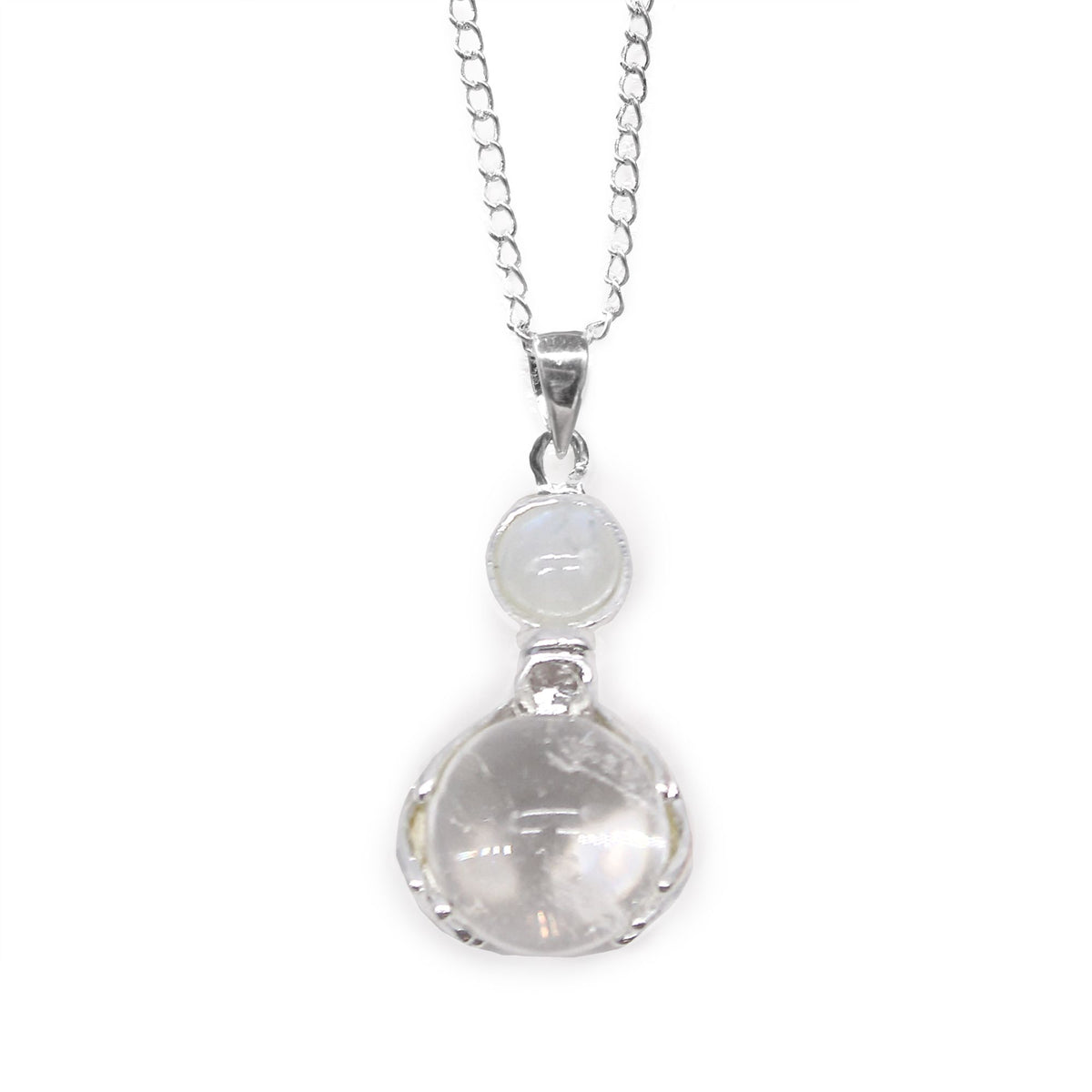* Pendentif Mains guérisseuses en cristal de roche