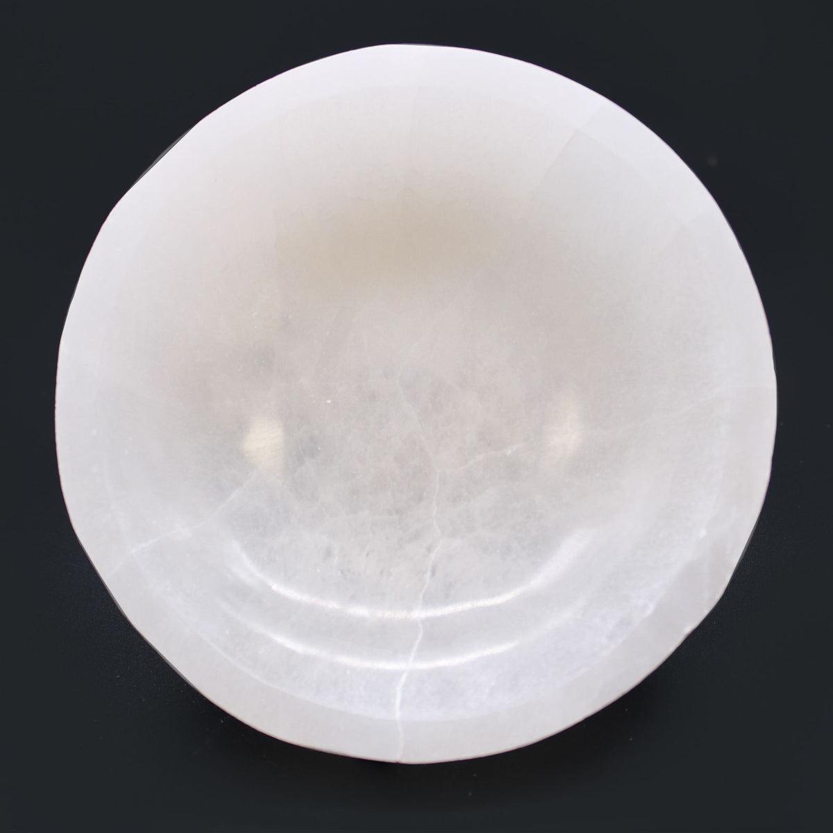 Coupelle ronde en sélénite – 15 cm