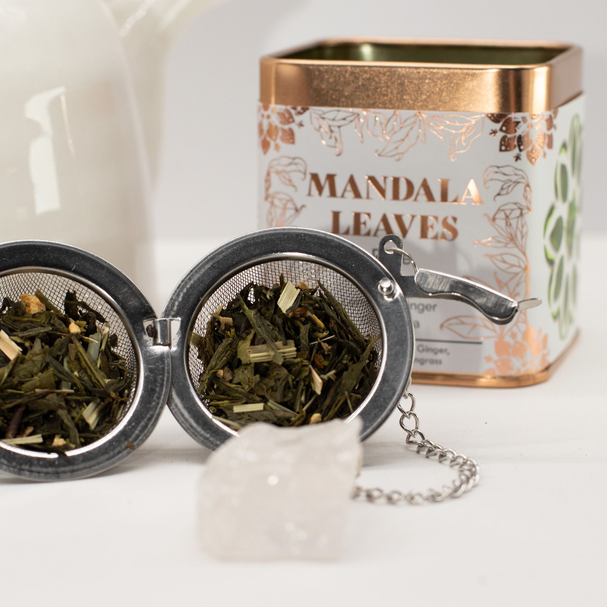 Thé Vert Citron & Gingembre Eco Classic 50g – Mélange Artisanal Revigorant | Boîte Métallique