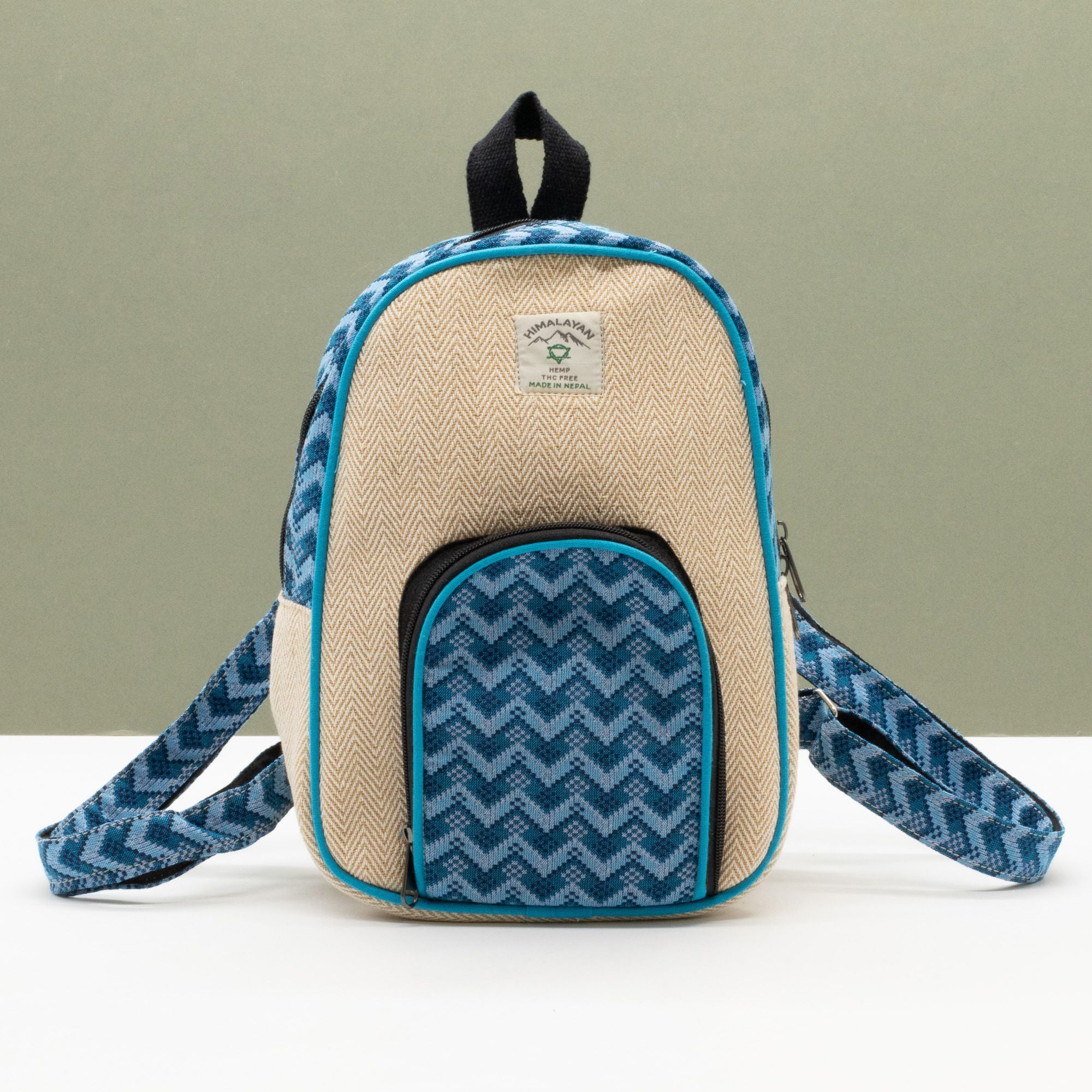 Sac à Dos Medium Katmandou – Motif Dhaka Traditionnel | 30x21x9cm | Artisanal Népal