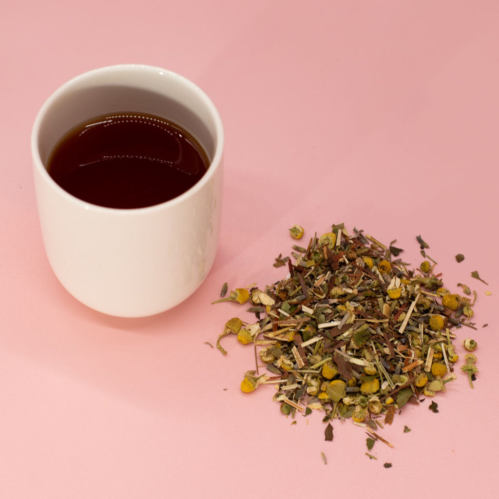 Thé Méditation Pleine Conscience 50g – Camomille Lavande Mélisse Millepertuis | Boîte Métallique